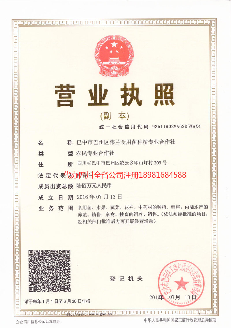 嵊州嵊州伟兰食用菌种植专业合作社